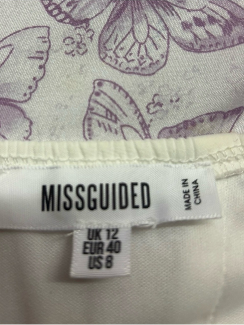 ⚛️Missguided White Hook-Front Corset Crop Top - Picture 2 of 3
